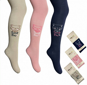 Колготки с рисунком для девочки BELINO