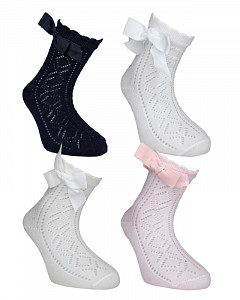 Ажурные носки с аксессуаром для девочки KATAMINO